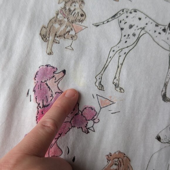 J. Crew Collector Tee Cocktail Hour Dogs Graphic Tee small - Picture 4 of 7